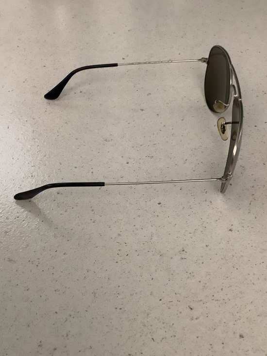 Ray-Ban Polarized Silver Aviator Sunglasses with Gray Lenses main image 5